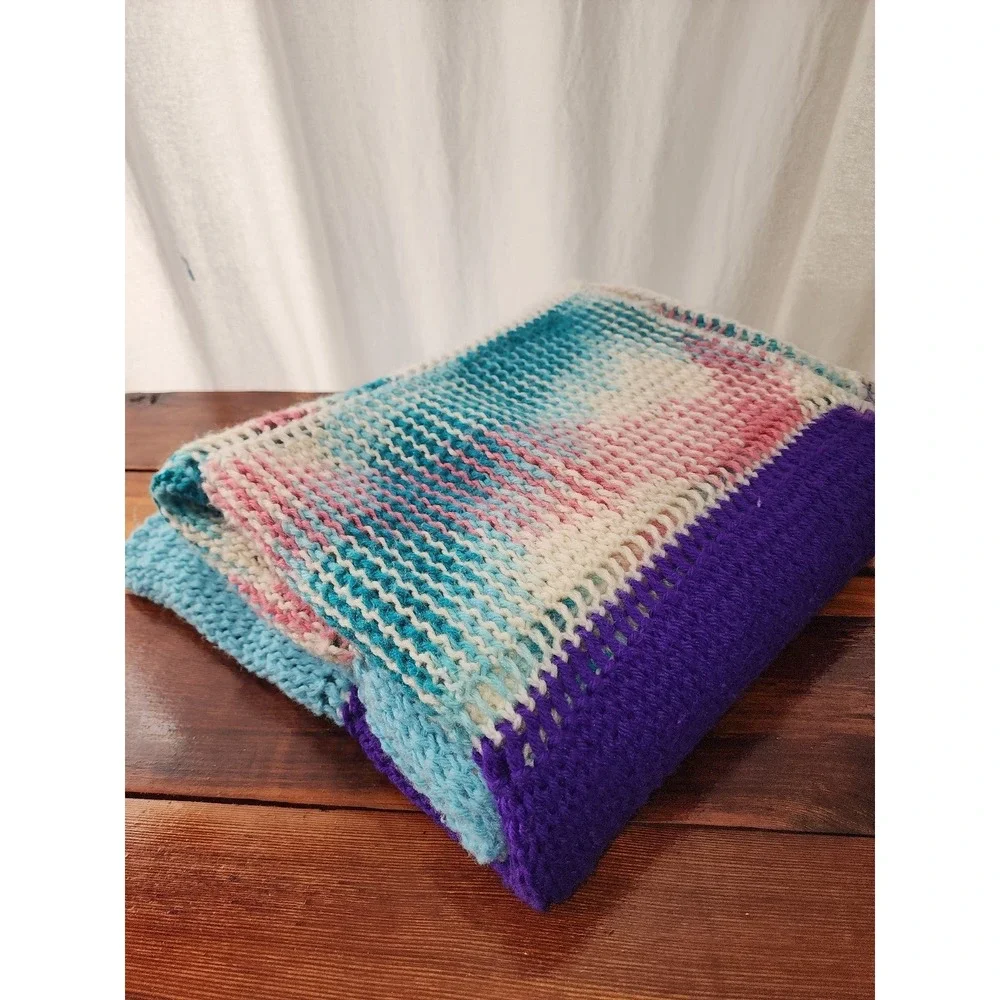Vintage Crochet Afgan‎ Handmade Blanket